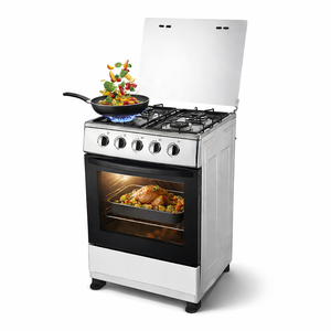 Cuisinière <span class=keywords><strong>à</strong></span> <span class=keywords><strong>gaz</strong></span> encastrable 4 brûleurs <span class=keywords><strong>de</strong></span> 24 pouces en acier inoxydable avec four <span class=keywords><strong>de</strong></span> 88 L, compatible GPL/GN, appareil <span class=keywords><strong>de</strong></span> cuisine, CKD disponible - Product Image 3