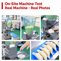 Máquina para Hacer Dumplings para la Preparación de Alimentos Congelados, 1500 PCS/H, Semiautomática, Formadora de Gyoza y Potstickers para Pequeñas Fábricas de Alimentos