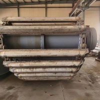 Excavatrice d'occasion Komatsu PC300 Excavatrice flottante avec flèche de 18m de long utilisée pour draguer la rivière