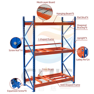 Customizabled đa-kích thước kim loại kệ cao-ổn định kho <span class=keywords><strong>Rack</strong></span> với bảo vệ chống ăn mòn cho lưu trữ sử dụng - Product Image 3