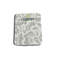 Boîte en métal rectangulaire gris clair à motif floral, recyclable, jetable, pour le rangement de pilules et de préservatifs, conteneur pour médicaments