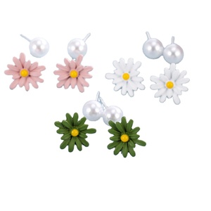 Pequeños pendientes de flores de sol pendientes de gancho de pendientes para niñas - Product Image 6