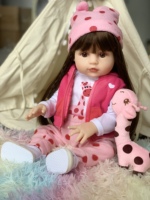 Poupées Reborn articulées de 100 cm avec visage en plastique, en coton, pour enfants de 10 ans et plus, modèle 4 Love