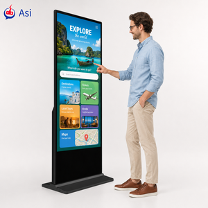 32-65 Inch Floor-standing Indoor/Outdoor LED Display Panel Digital Poster Screen For Retail Store & Shopping Mall Advertising