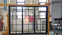 Portes coulissantes en verre pour patio, cadre en aluminium, double vitrage, taille personnalisée pour balcon et terrasse