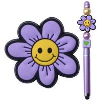 Jouets de dentition pour bébés tendance avec perles en silicone papillon sans BPA et PVC pour chaîne de sucette, accessoires de bricolage