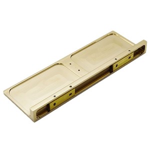 Étagère de salle de bain plaquée cuivre, support mural à un seul niveau pour rangement et présentation - Product Image 5