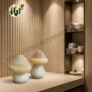 Porte-bougie en verre en forme de champignon pour Pâques, avec couvercle, décoration en verre pour Pâques - Product Image 4