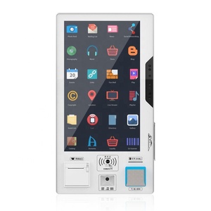 21.5/23.6 Inch 10-point Ip65 Capacitive Screen Self Ordering Kiosk Chioschi Di Pagamento <b>With</b> Card Reader Code <b>Scanner</b> <b>Printer</b> - Product Image 3