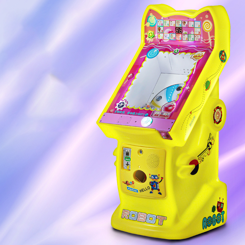 Machine à bonbons avec lampe jaune