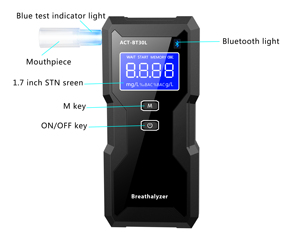 Nova boa venda exata célula combustível respiração analisador estrada segurança bluetooth bafômetro álcool verificar - Product Image 5