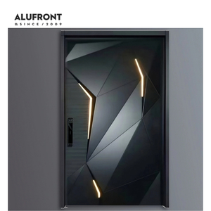 Puertas de <span class=keywords><strong>Entrada</strong></span> Modernas para Villas ALUFRONT, Insonorizadas, Antirrobo, de Aleación de Aluminio, para Exteriores - Product Image 6