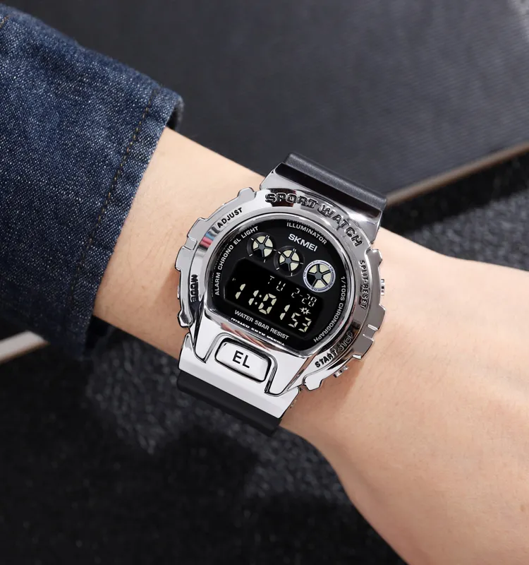 Wholesale Skmei 1905 Men Wristwatches 5ATM Waterproof Sports Shock Clock Digital Watch Relojes Hombre