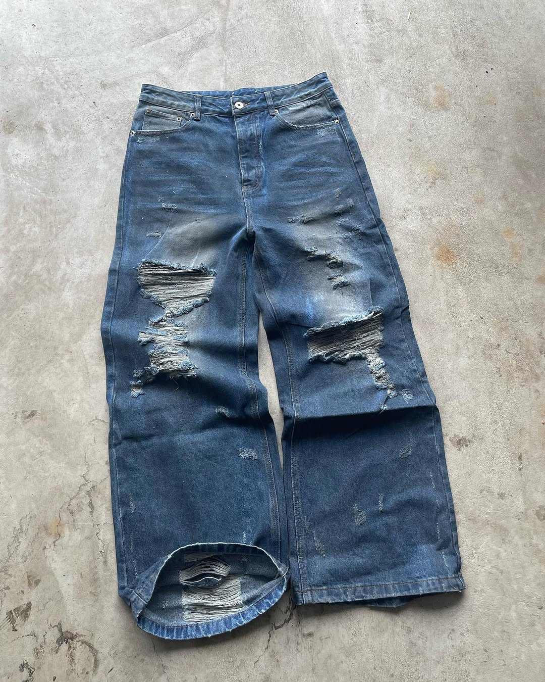 Best Selling Wholesale Baggy Jeans Pants Men Women's Fashion