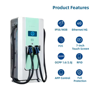 Estación de Carga para Vehículos Eléctricos YIXINDIAN DC, 40kW 60kW 80kW 120kW 160kW, Montaje en Suelo, CE, Energía Solar, BESS, 4G+WiFi, OCPP, POS, <span class=keywords><strong>Super</strong></span> Cargadores - Product Image 2