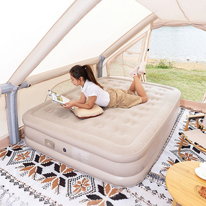 Matelas Gonflable <span class=keywords><strong>Autogonflant</strong></span> Queen Size Surélevé Double avec Pompe Intégrée – Matelas de Camping Portable - Product Image 1