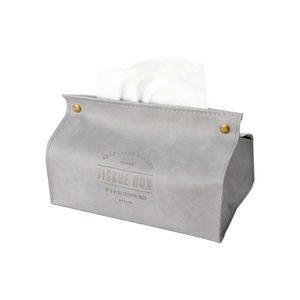 Floral leather Tissue Box Holder for Kitchen