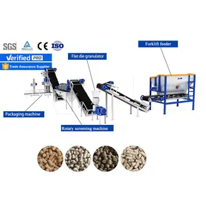 LANE 80-150KG/H Animal Feed Pellet Machine Poultry Pellet Feed Production Line