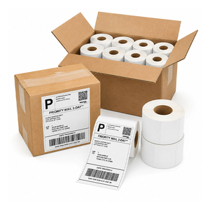 Rollo de Etiquetas Adhesivas para Impresora Térmica Directa, 50*75 mm, 40x30, 80x50, 50*25, 60x40 mm - Product Image 1
