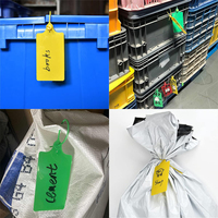 Étiquettes inscriptibles étanches ZL-L005 pour l'identification des bagages suspendus, 250 mm, scellés en plastique jetables, numéros de série, QR multicolores