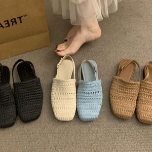 Elegantes Sandalias Espadrille de Punta Cerrada y Una Sola Tira para Mujer, Calzado Casual de Verano a la Moda - Product Image 3