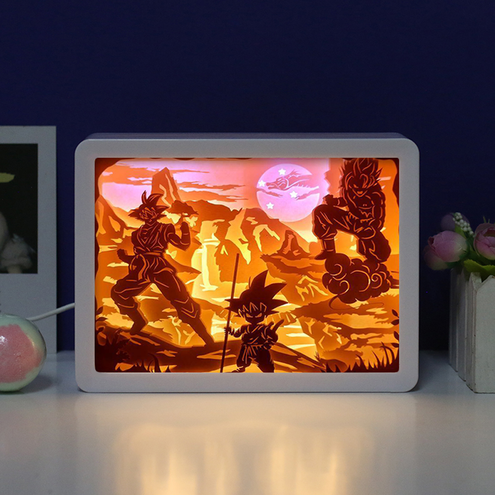コミックドラゴンボールZ悟空フィギュアアニメライトボックス