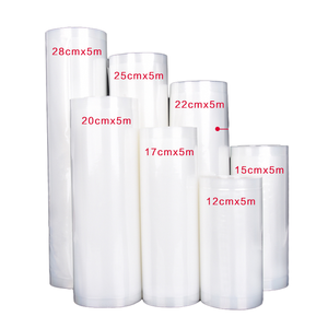 Sacs d'emballage sous vide de qualité alimentaire Food Saver, thermoscellables, imprimés en sérigraphie, laminés PE, modèle A06, pour viande, poisson, fromage - Product Image 1