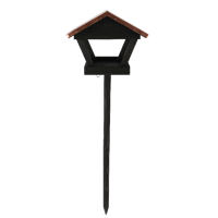 Mangeoire à oiseaux Esschert Design FB645 en bois de pin noir 100% FSC, sur poteau, station d'alimentation, vente en gros