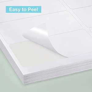 Etiquetas de envío de 2x4 pulgadas, 10 por hoja, 300 etiquetas blancas autoadhesivas para impresoras láser e inyección de tinta. - Product Image 6