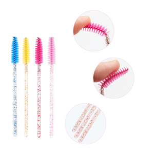 Rose Bleu Violet Jetable 50Pcs Extension de <span class=keywords><strong>Cils</strong></span> Mascara Brosses Or Rouge Brosse à <span class=keywords><strong>Cils</strong></span> - Product Image 4