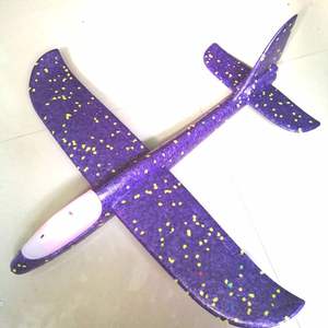 Wholesale Luminous LED Aircraft Airplane <strong>Aeroplane</strong> Jet Launcher <strong>Toy</strong> Flying LED Glitter Glow Flying Hand Throw Foam Plane - Product Image 5