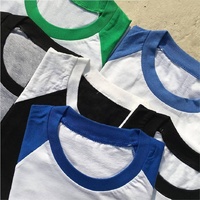 ZYtshirt Logo kustom cetak grosir 180GSM katun murni warna Panel blok kaus untuk pakaian kasual