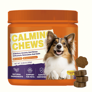 Integratori <span class=keywords><strong>per</strong></span> la Salute degli Animali Domestici OEM ODM, Compresse Masticabili Calmanti <span class=keywords><strong>per</strong></span> il Sonno, Melatonina, Olio di Semi di Canapa, Radice di Valeriana, Estratto di Camomilla <span class=keywords><strong>per</strong></span> Ansia di Cani e <span class=keywords><strong>Gatti</strong></span> - Product Image 1