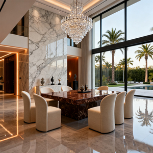 Juego de Muebles de Comedor de Lujo para Hotel de Cinco Estrellas, Mesa y Sillas para Restaurante, Apartamento o Resort - Product Image 1