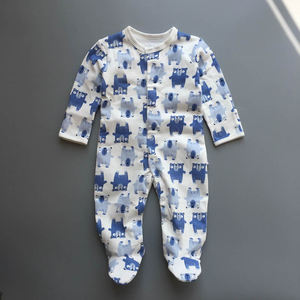 도매 하이 퀄리티 면 아기 소녀 옷 0-3 개월 OEM 브랜드 새로 태어난 장난 꾸러기 ODM 공급 니트 아동 의류 - Product Image 3