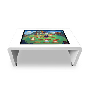 Table tactile capacitive en forme de U de 55 pouces pour enfants avec fonction multi-touch, utilisation éducative, interface USB, support au sol - Product Image 1