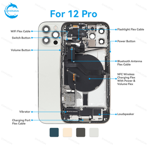 Carcasa Trasera de Alta Calidad STAROZON para iPhone <span class=keywords><strong>12</strong></span> Mini <span class=keywords><strong>Pro</strong></span> Max, Fácil de Instalar, Plug and Play - Product Image 4