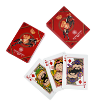 Impression sur papier d'art recyclé écologique 300g, jeu de cartes de poker publicitaires personnalisées avec votre propre logo