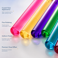 Profils acryliques extrudés sur mesure, multicolores, en PMMA (Plexiglas) massif, pour ornements et construction