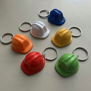 Custom ABS <b>Mini</b> Helmet Keychain with Silk Screen Printing-Promotional Safety Hat <b>Keyring</b> for Events & Giveaways - Product Image 4