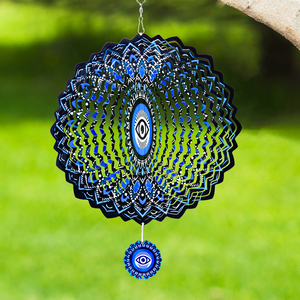 Venta Especial: Molinillo de Viento Metálico de 300 mm para Decoración de Jardín, Colorido, Sublimable, con Envío Gratuito - Product Image 3