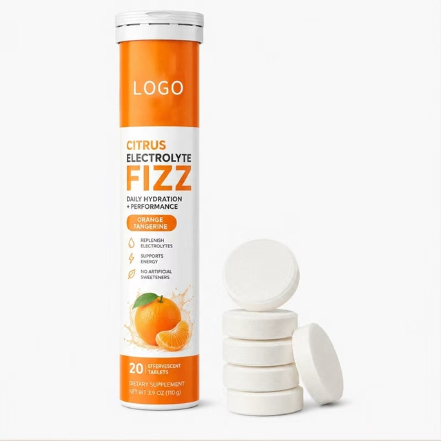 OEM/ODM Wholesale Effervescent Sports Tablets Sugar-Free Natural Flavors Vitamin C Electrolyte Hydration Supplement