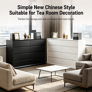 New Chinese Style <b>Filing</b> Cabinet Wooden Storage Chest Multi <b>Drawer</b> Organizer for Tea Room Office Home - Product Image 1
