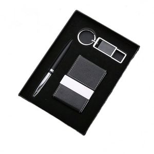 Nouveau porte-cartes promotionnel, porte-clés et stylo pour homme – Cadeau d'entreprise, anniversaire, Nouvel An, personnalisé, usage quotidien - Product Image 1