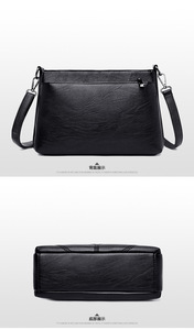 New Arrival Pure Color Women's Handbags Leather Crossbody Bag PU <b>Shoulder</b> Bags Hand Bag for Women - Product Image 4
