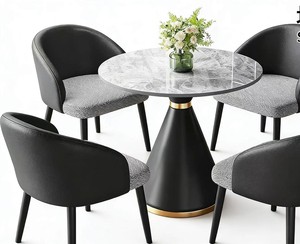 Nouvelle table basse en fer forgé haut de gamme chinoise 2026, design moderne de luxe léger, pour petite famille, salle <span class=keywords><strong>à</strong></span> manger, réception d'hôtel, garantie 1 an - Product Image 1