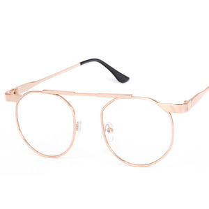 Maidis <b>Round</b> Metal Eyeglasses <b>Frame</b> Unisex Full <b>Frame</b> Plano Lenses Lightweight Retro Design - Product Image 5