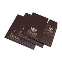 Boîtes de chocolat au lait et présentoirs de chocolats avec lignes perforées