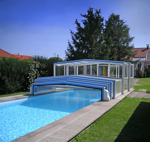 <span class=keywords><strong>Cubiertas</strong></span> retráctiles automáticas industriales modernas para piscinas, hojas de PC, <span class=keywords><strong>cubiertas</strong></span> para <span class=keywords><strong>cubiertas</strong></span> y techos para piscinas enterradas en jardín - Product Image 6