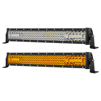 Barre lumineuse LED de 19 pouces pour la conduite en brouillard, montage sur le pare-chocs avant inférieur du véhicule, 12V, barre lumineuse LED auxiliaire tout-terrain pour voitures